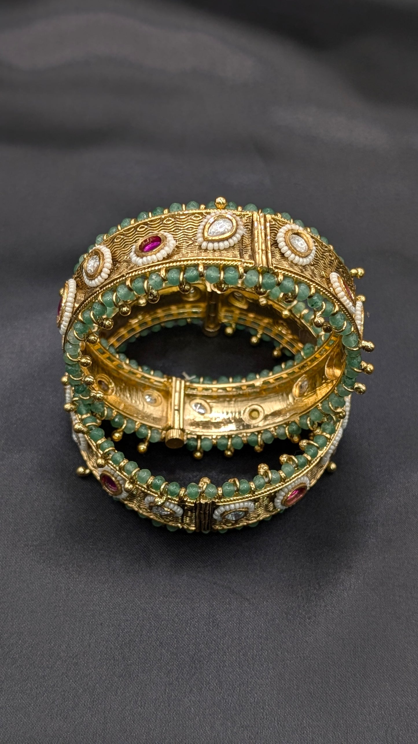 Kanika Polki Kundan Bangle Set