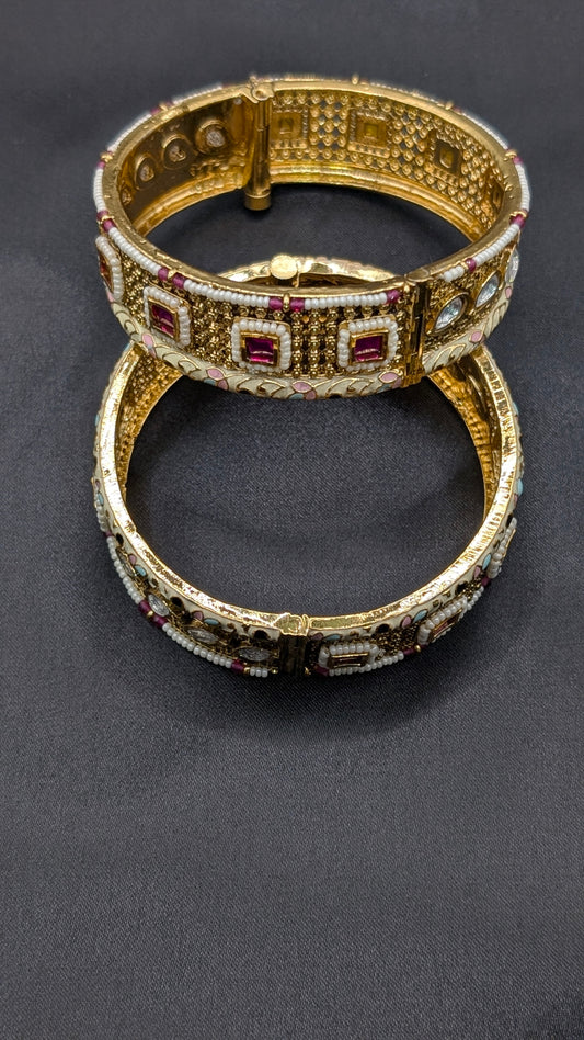 Kritika Polki Pachi Kundan with Enamel work