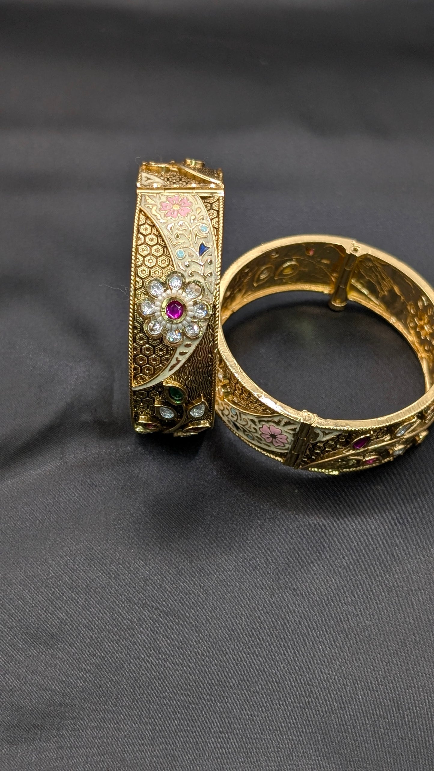 Ridhima Polki Pachi Kundan with Enamel work