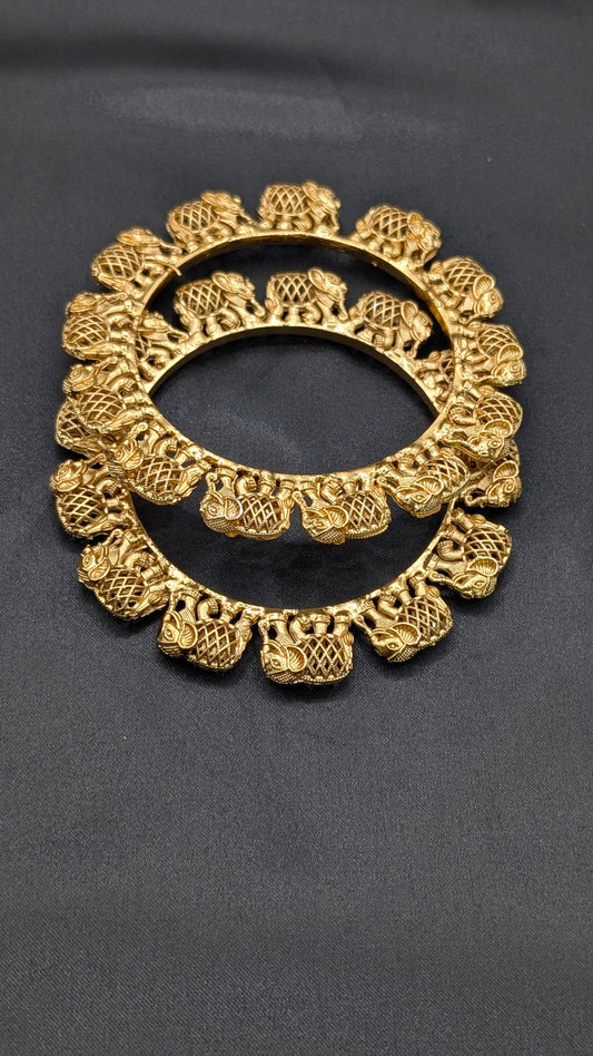Aradhya Temple Bangle Set