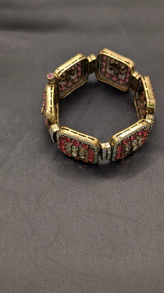 Aayushi CZ Kundan Bracelet