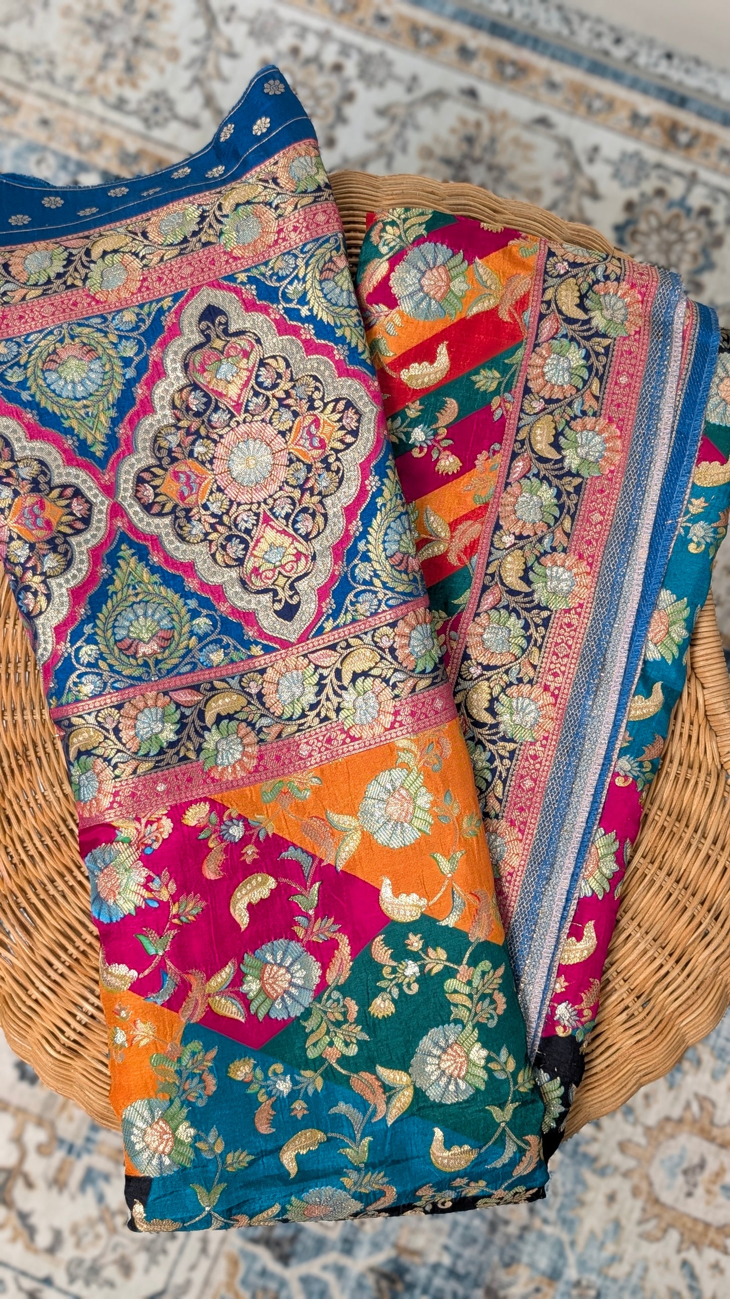 Raagya - Banarasi Silk Dupatta - Multicolour