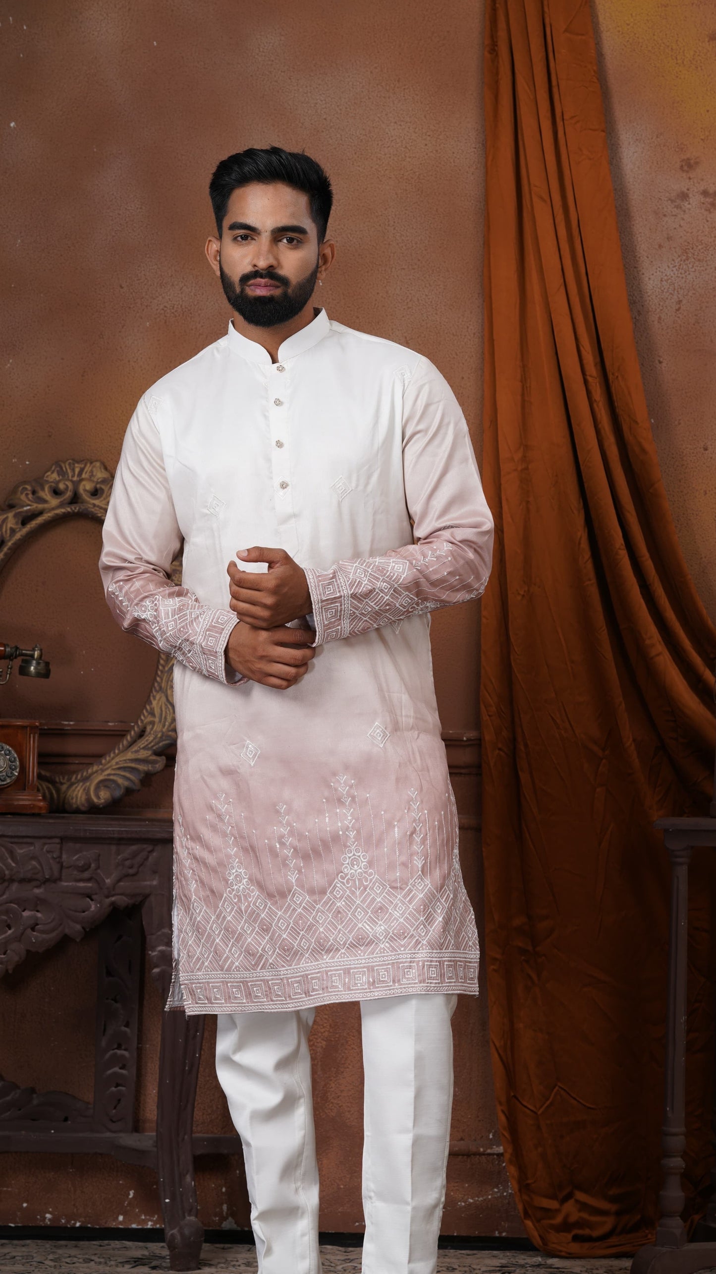 Kasheeda - Ombre Kurta Pajama - Heavy Daman Work