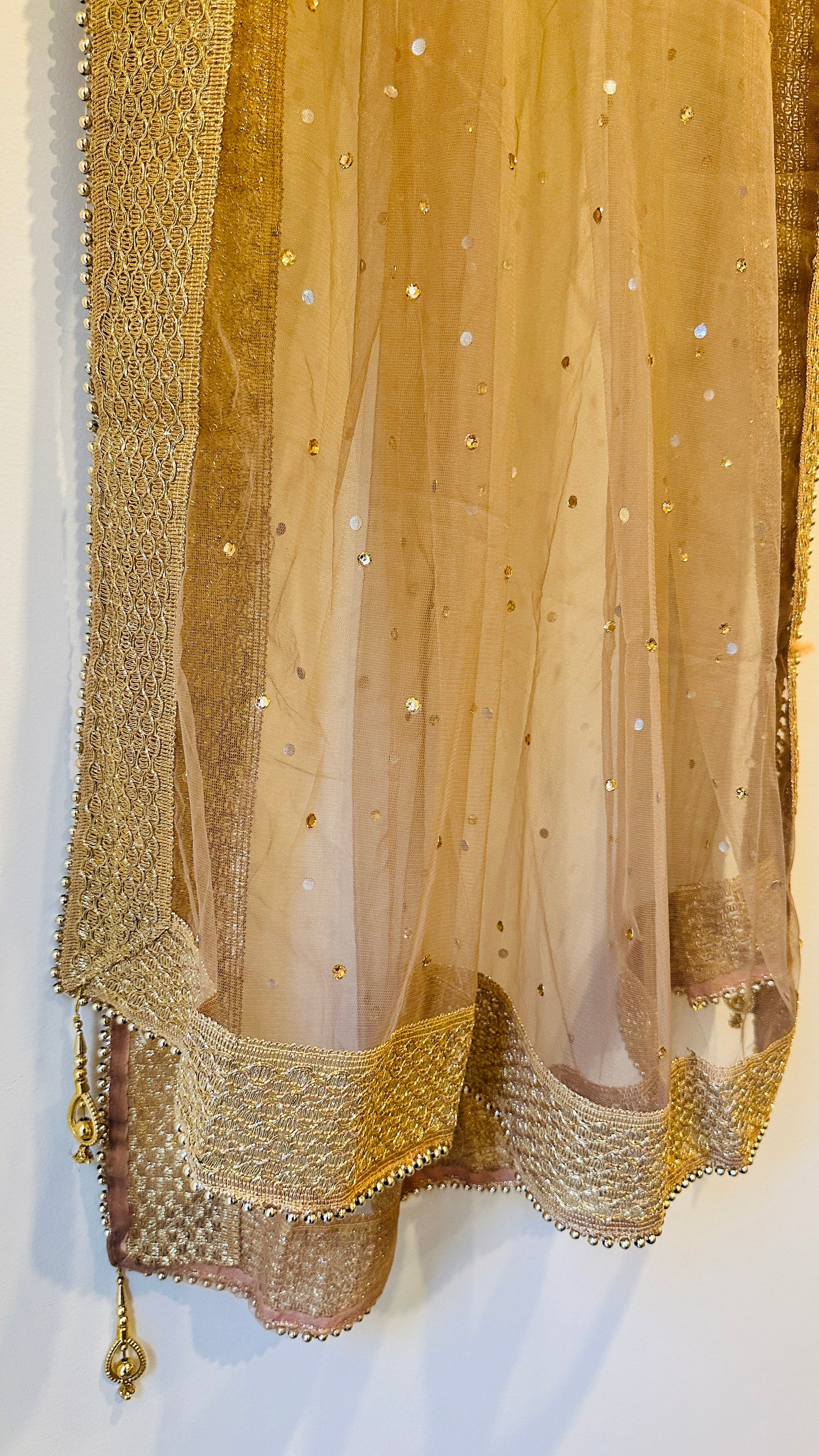 Golden Net Dupattas
