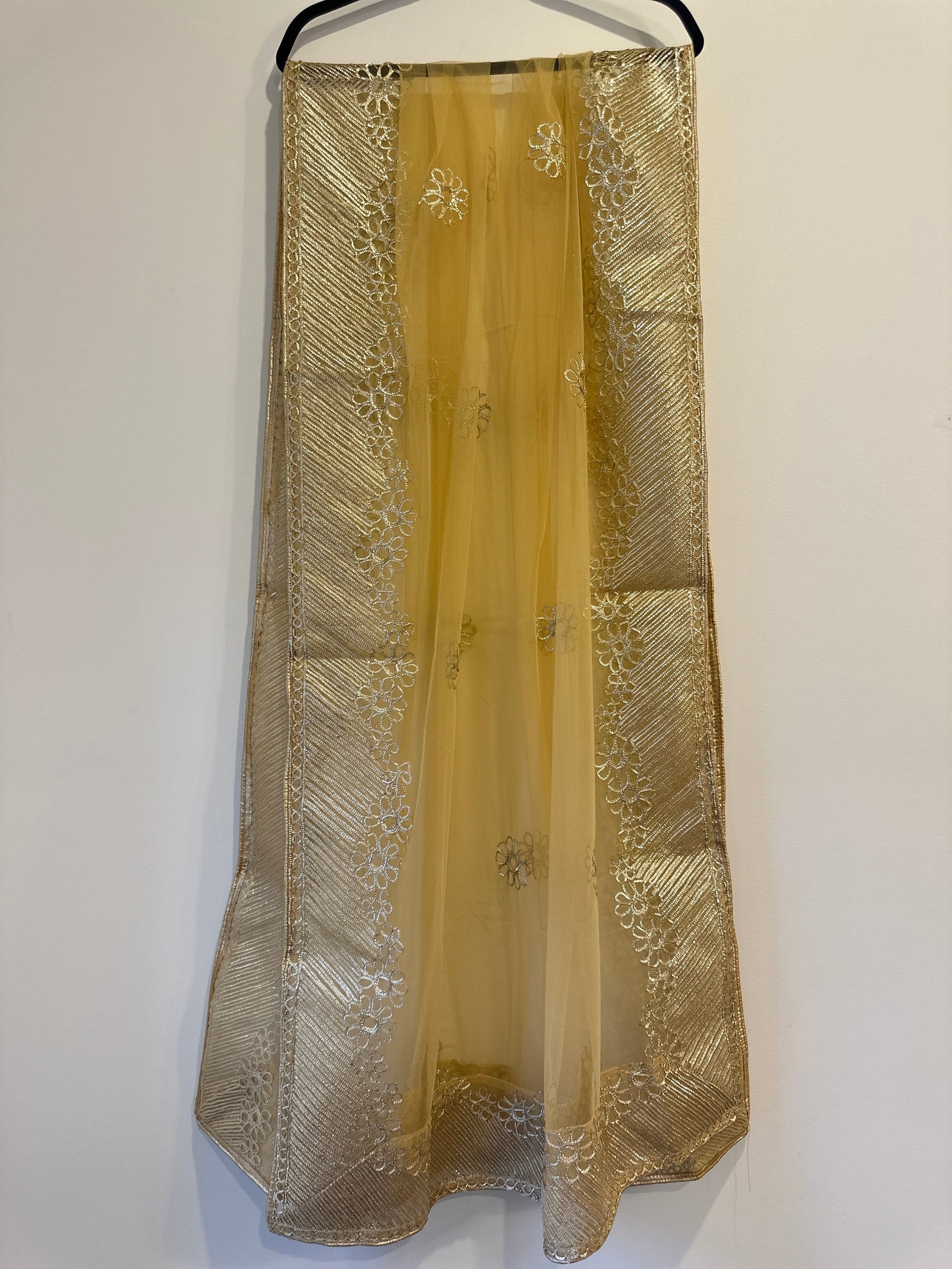 Golden Net Dupattas