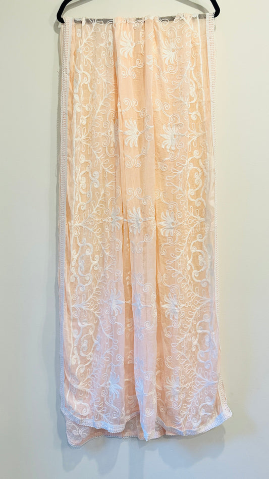 Net Dupatta - Pink