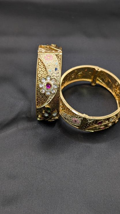Ridhima Polki Pachi Kundan with Enamel work