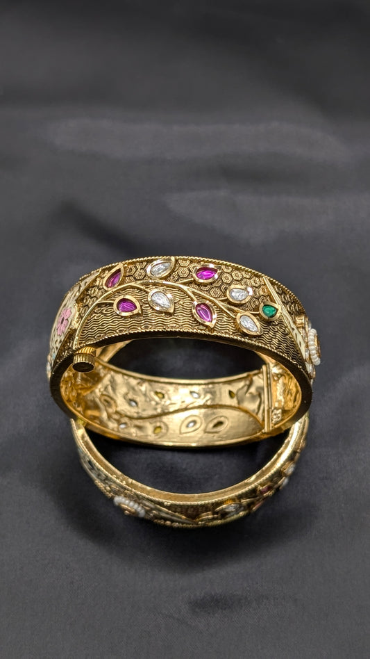 Ridhima Polki Pachi Kundan with Enamel work