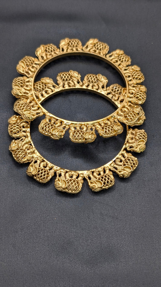 Aradhya Temple Bangle Set