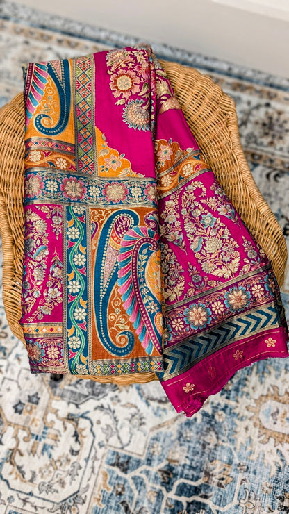 Raagya - Banarasi Dupatta - Red