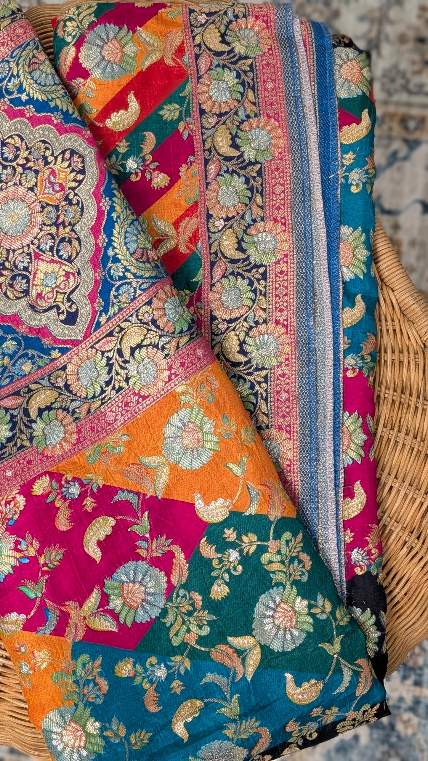 Raagya - Banarasi Silk Dupatta - Multicolour
