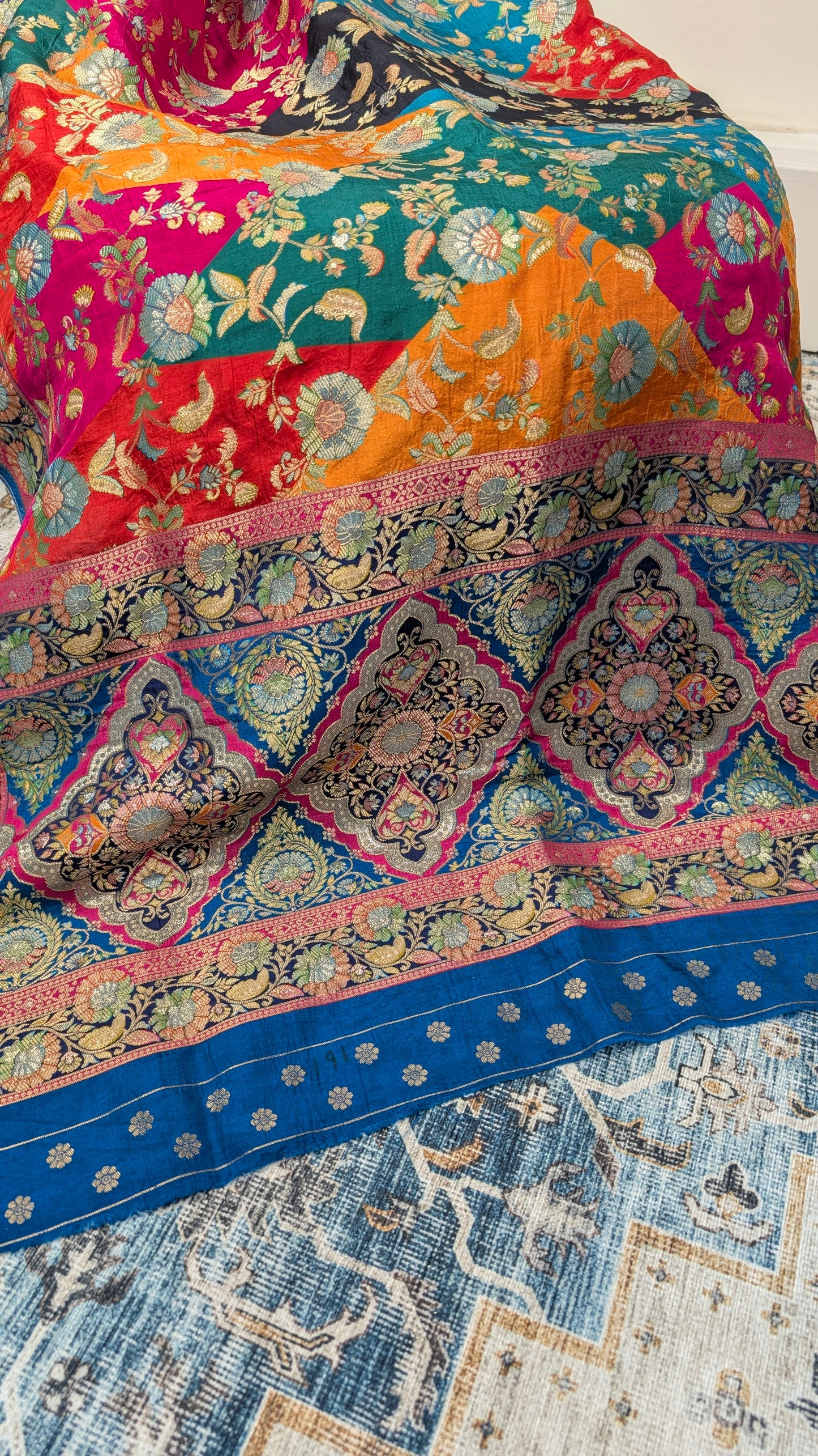 Raagya - Banarasi Silk Dupatta - Multicolour