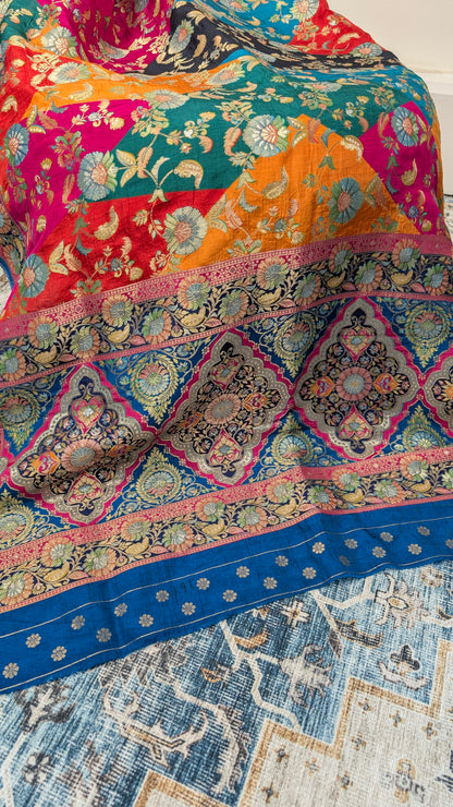Raagya - Banarasi Silk Dupatta - Multicolour
