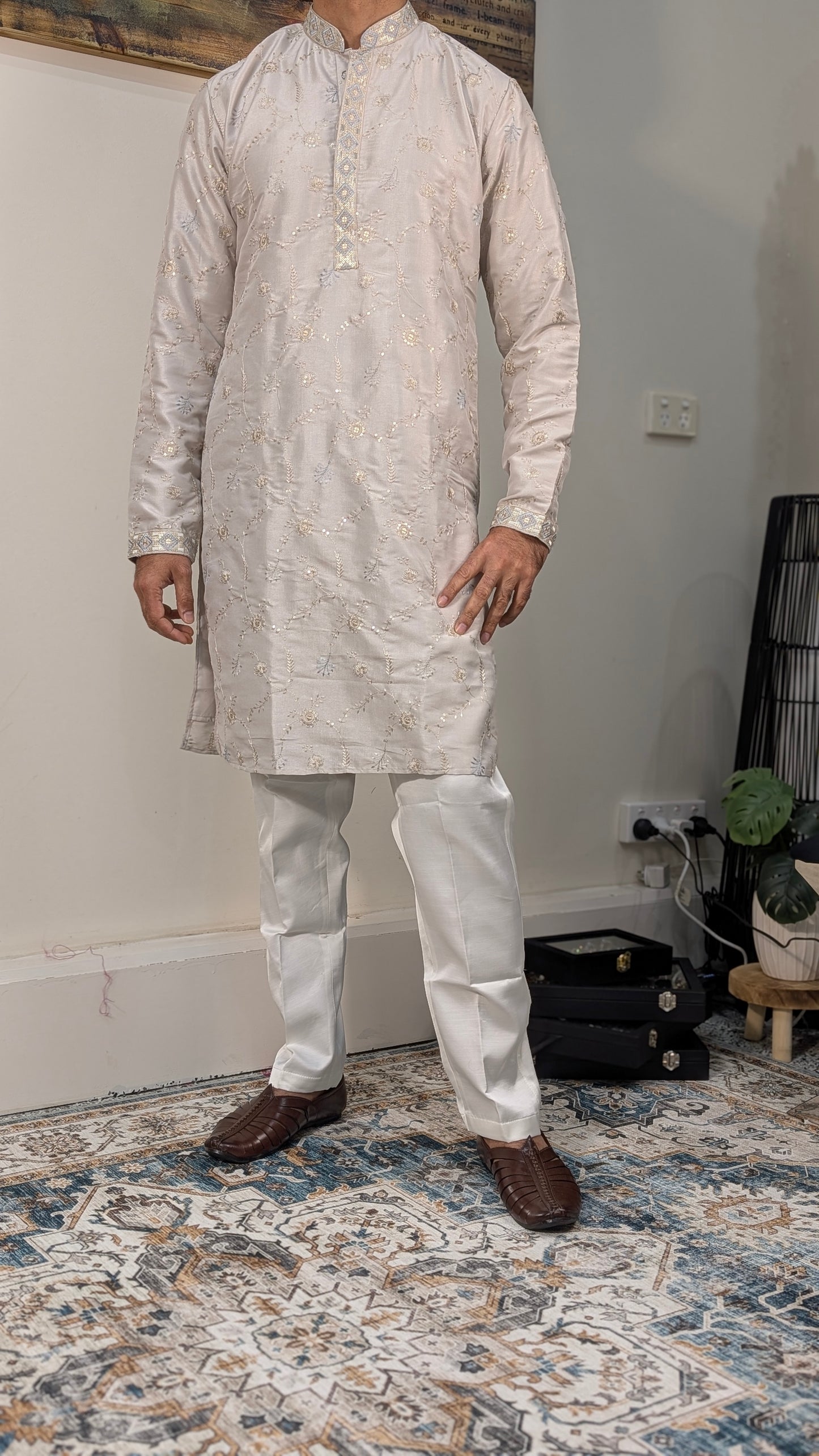 Kasheeda - Jaal Work - Embroidered Kurta Pajama