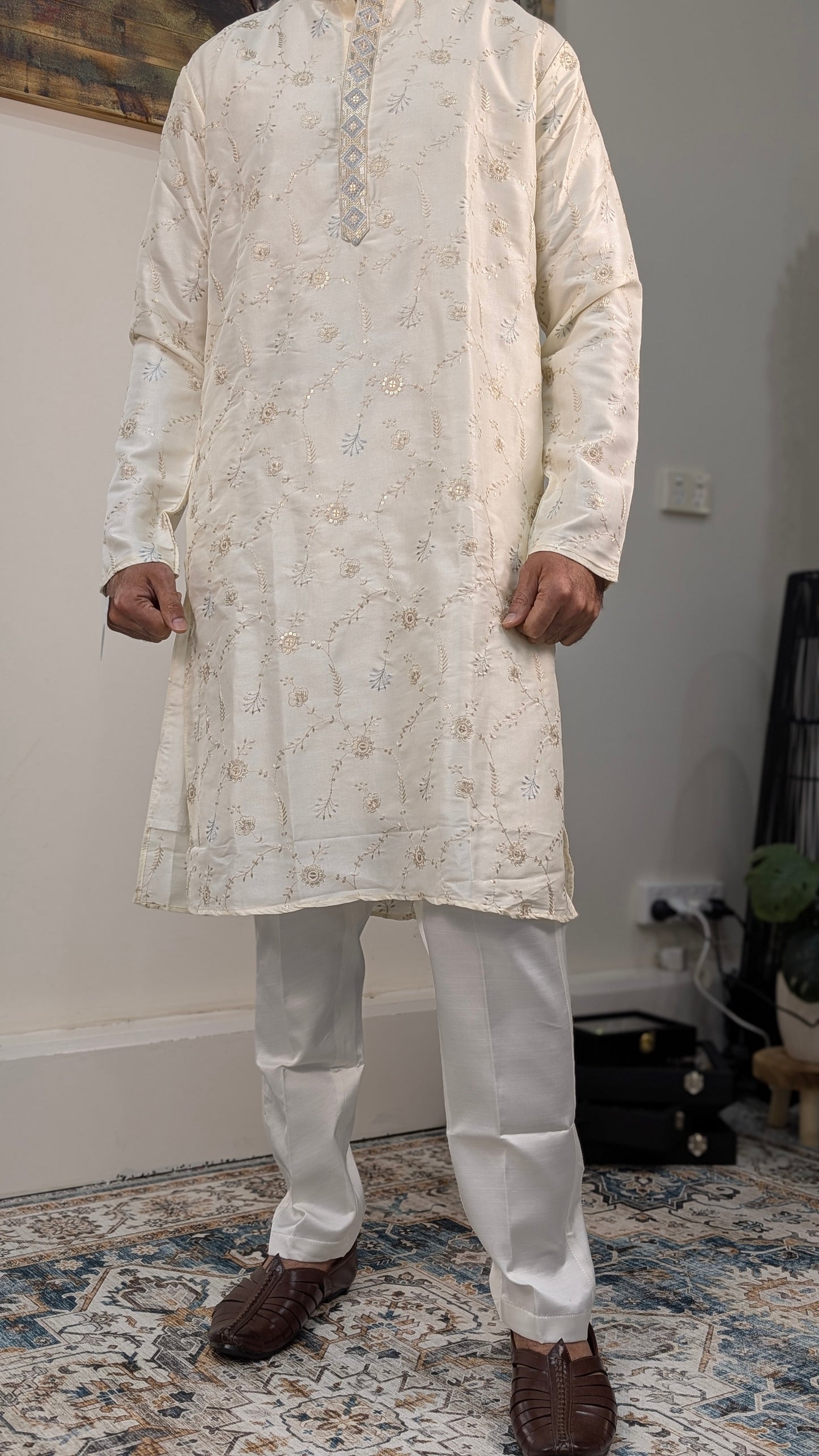 Kasheeda - Jaal Work - Embroidered Kurta Pajama