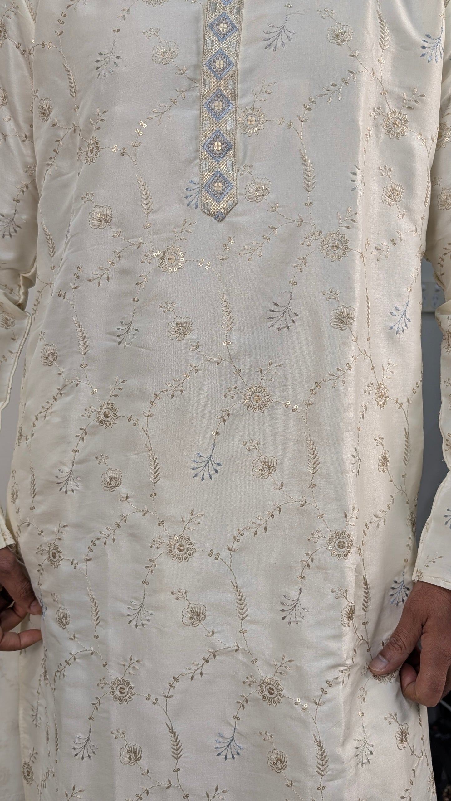Kasheeda - Jaal Work - Embroidered Kurta Pajama