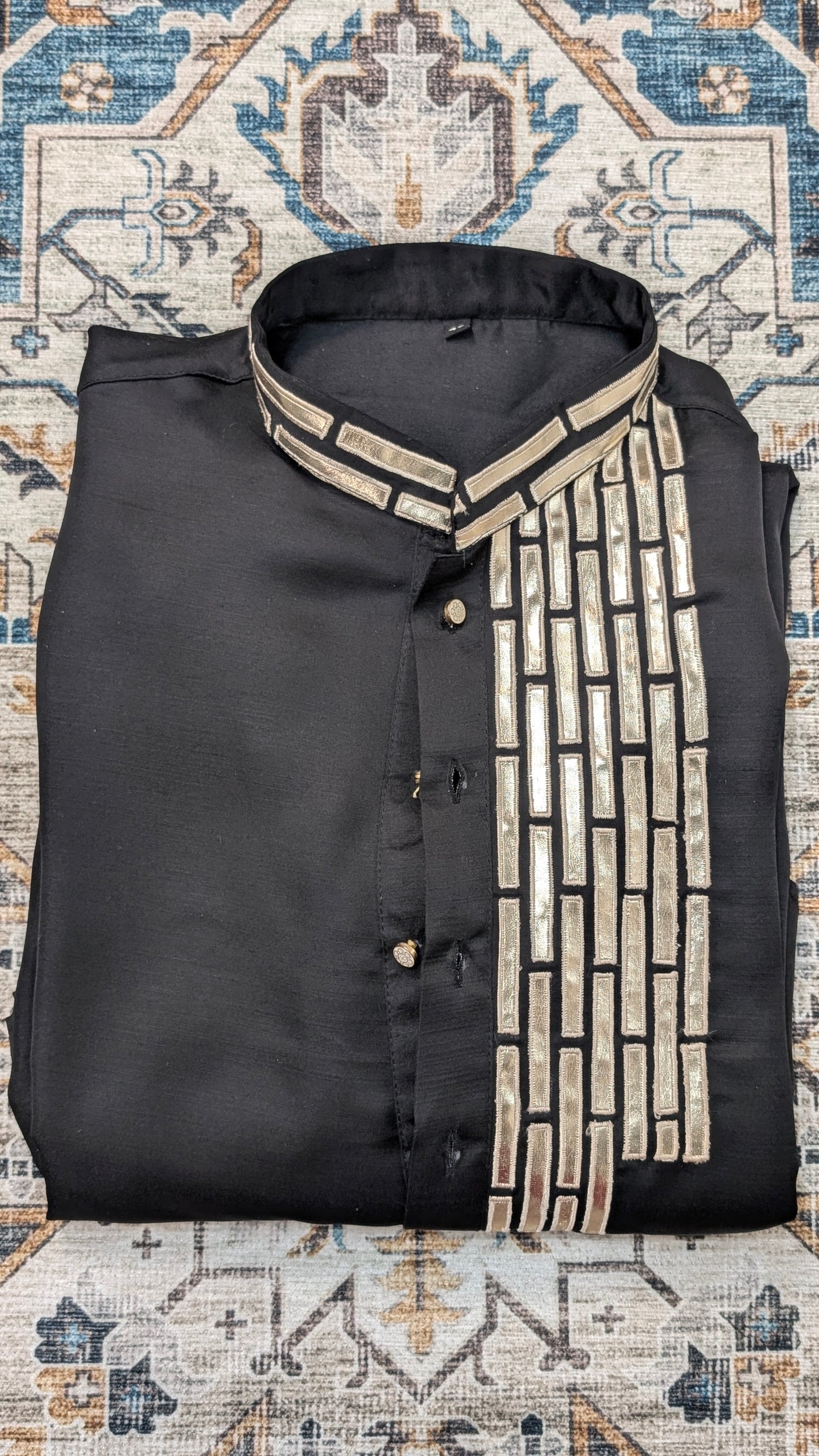 Rangveer - Black Silk Kurta Pajama