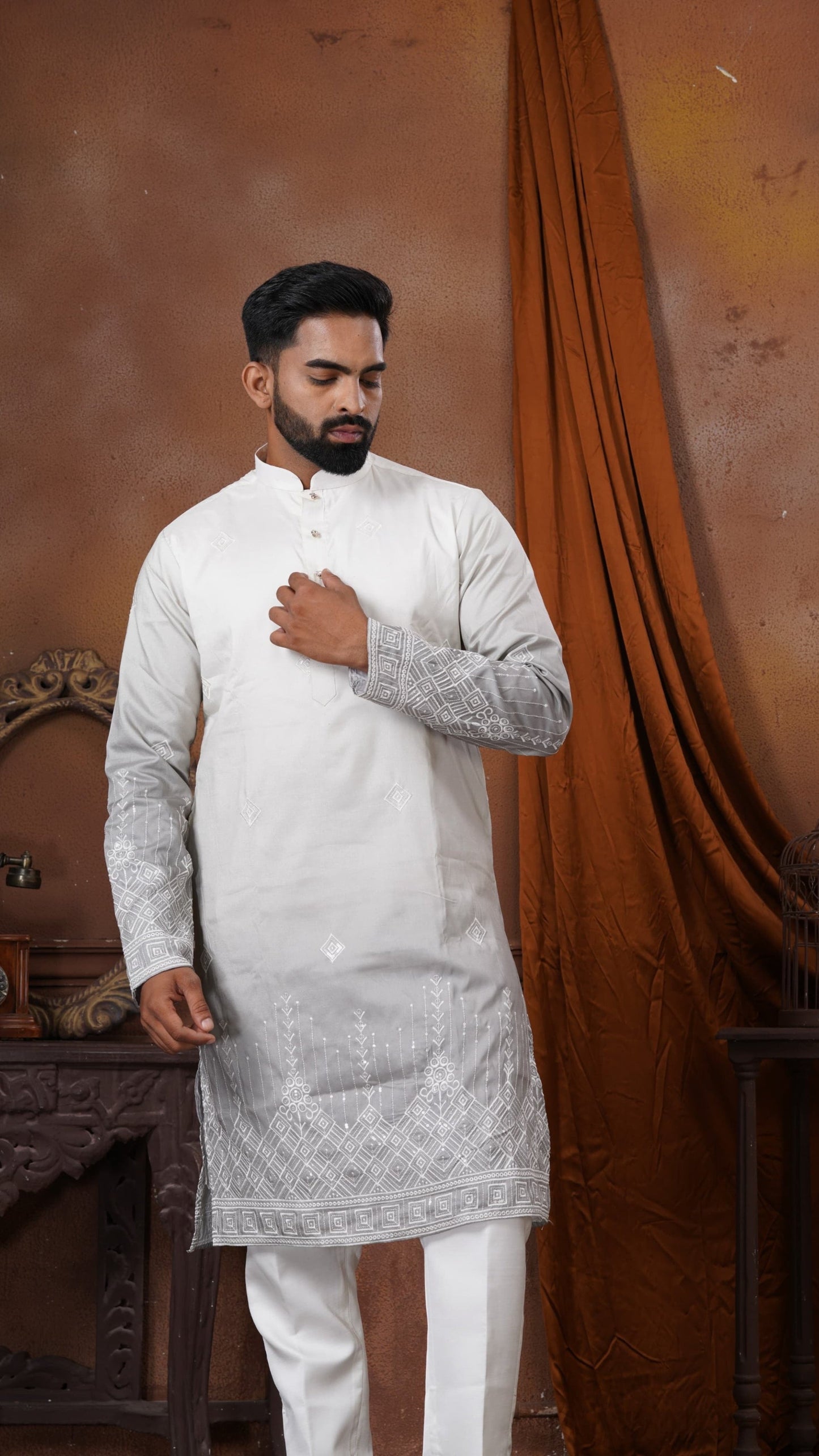 Kasheeda - Ombre Kurta Pajama - Heavy Daman Work