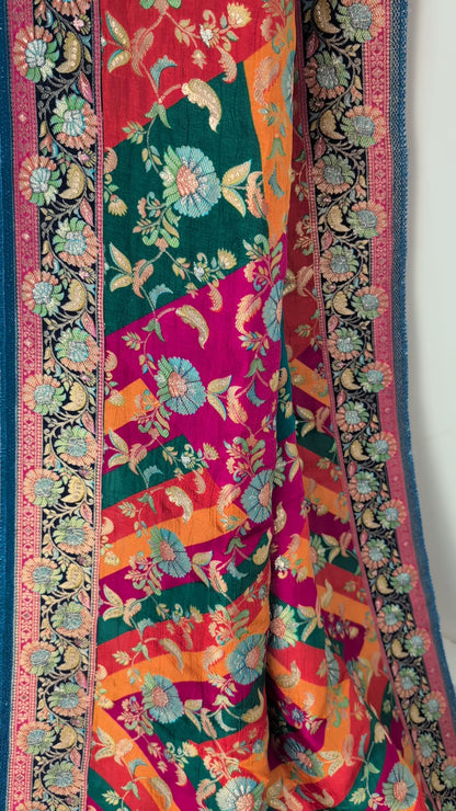 Raagya - Banarasi Silk Dupatta - Multicolour